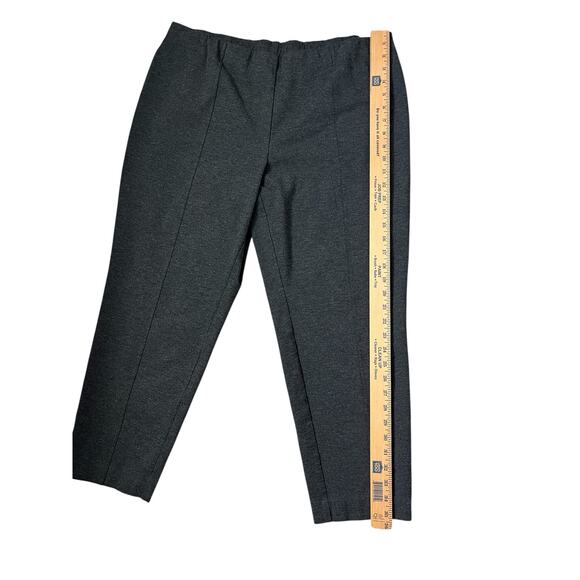J. Jill Ponte Slim Leg Pull On Pants Gray Stretch Elastic Womens Size XL Petite - Picture 8 of 11